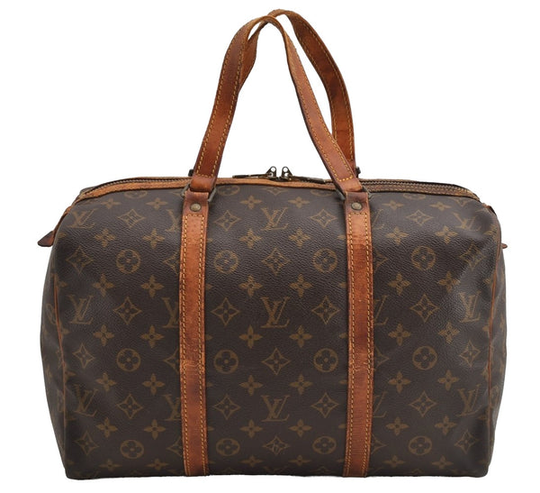 Authentic Louis Vuitton Monogram Sac Souple 35 Hand Boston Bag M41626 LV 8195I