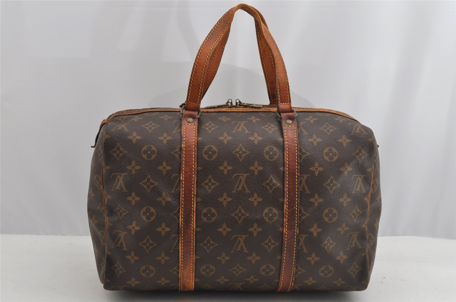 Authentic Louis Vuitton Monogram Sac Souple 35 Hand Boston Bag M41626 LV 8195I