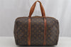Authentic Louis Vuitton Monogram Sac Souple 35 Hand Boston Bag M41626 LV 8195I