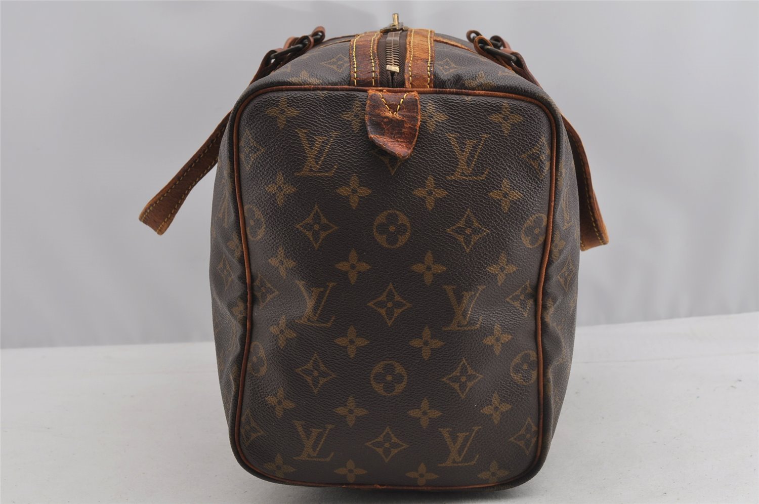 Authentic Louis Vuitton Monogram Sac Souple 35 Hand Boston Bag M41626 LV 8195I