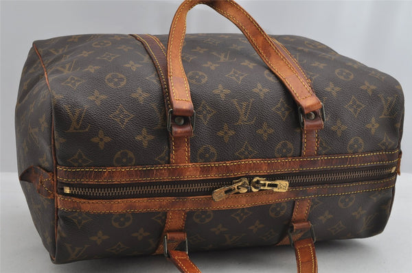 Authentic Louis Vuitton Monogram Sac Souple 35 Hand Boston Bag M41626 LV 8195I