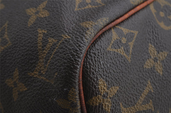 Authentic Louis Vuitton Monogram Sac Souple 35 Hand Boston Bag M41626 LV 8195I
