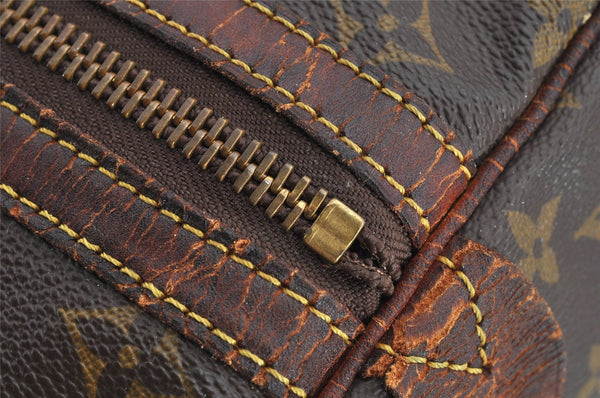 Authentic Louis Vuitton Monogram Sac Souple 35 Hand Boston Bag M41626 LV 8195I