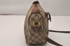 Authentic GUCCI Web Sherry Line Shoulder Cross Bag GG PVC Leather Brown 8195J