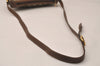Authentic GUCCI Web Sherry Line Shoulder Cross Bag GG PVC Leather Brown 8195J