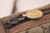 Authentic GUCCI Web Sherry Line Shoulder Cross Bag GG PVC Leather Brown 8195J