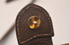 Authentic GUCCI Web Sherry Line Shoulder Cross Bag GG PVC Leather Brown 8195J