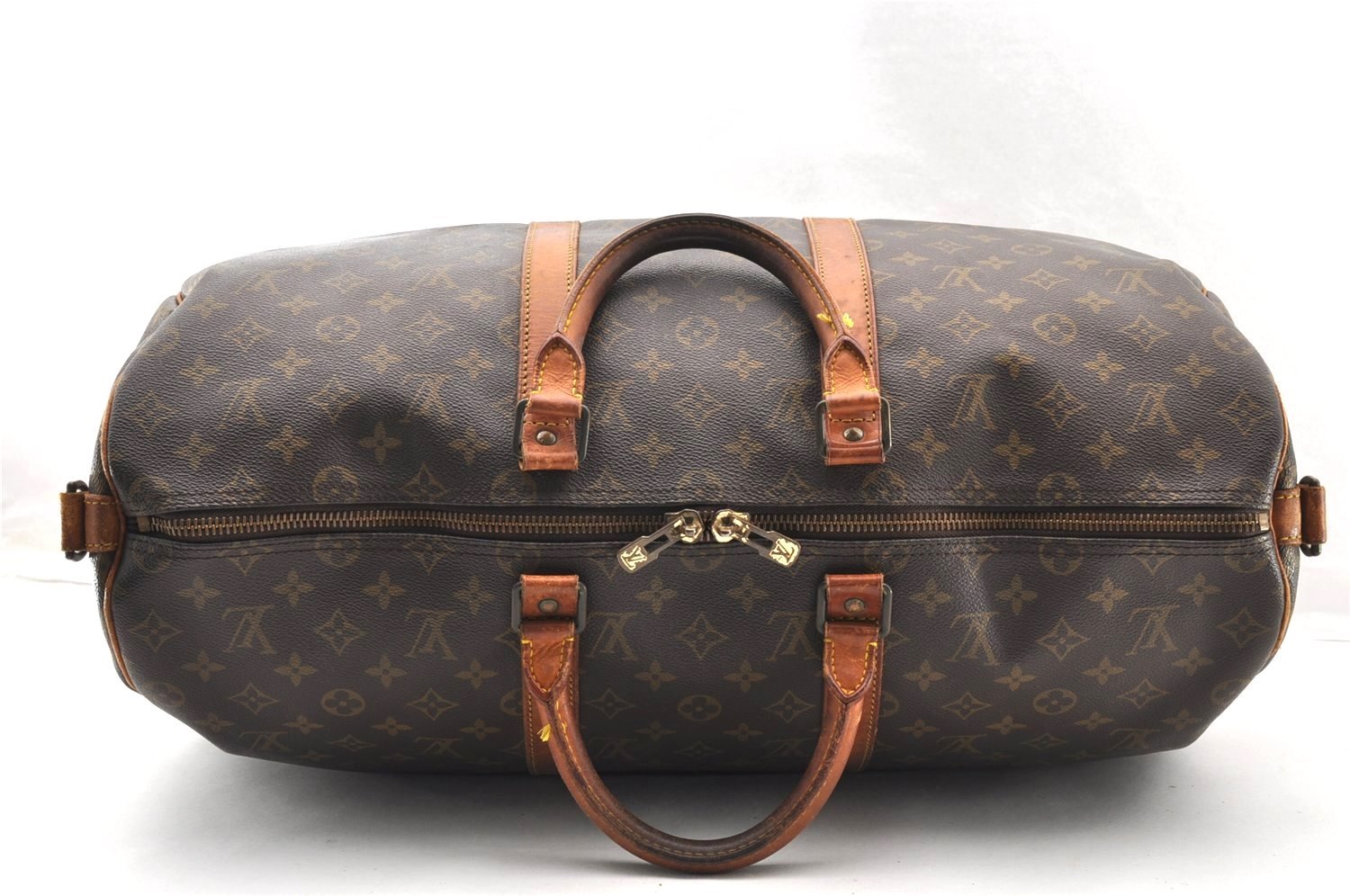 Authentic Louis Vuitton Monogram Keepall Bandouliere 50 M41416 Boston Bag 8196I