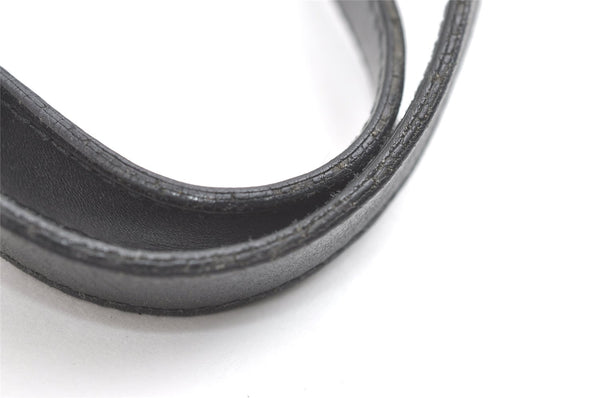 Authentic GUCCI Vintage Shoulder Tote Bag GG Canvas Leather 0021098 Black 8196J