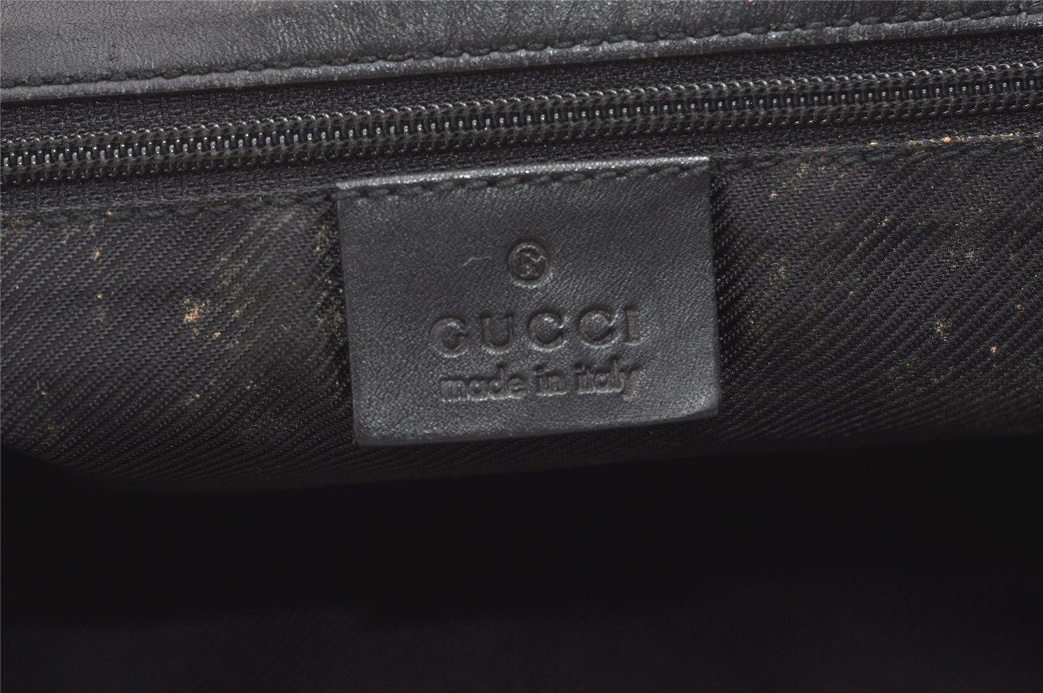 Authentic GUCCI Vintage Shoulder Tote Bag GG Canvas Leather 0021098 Black 8196J