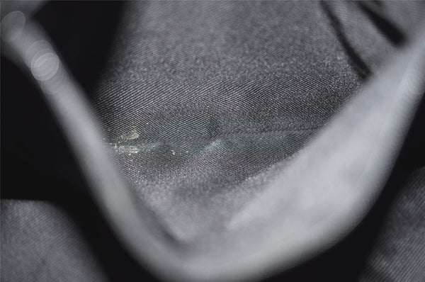 Authentic GUCCI Vintage Shoulder Tote Bag GG Canvas Leather 0021098 Black 8196J