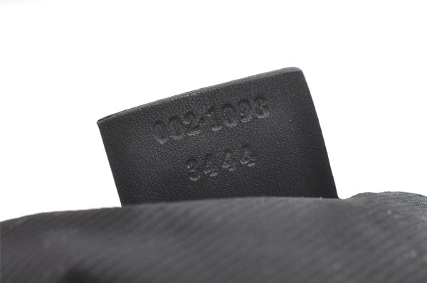 Authentic GUCCI Vintage Shoulder Tote Bag GG Canvas Leather 0021098 Black 8196J