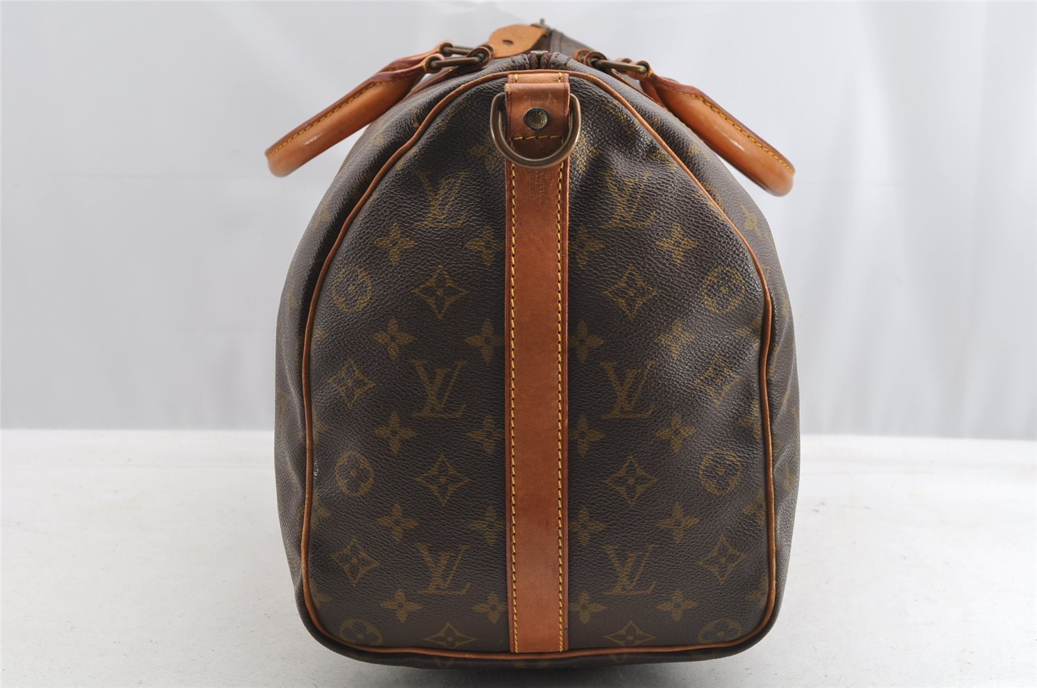 Auth Louis Vuitton Monogram Keepall Bandouliere 45 Boston Bag Old Model LV 8197I