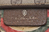 Authentic GUCCI Vintage Shoulder Cross Body Bag Purse GG PVC Leather Brown 8197J