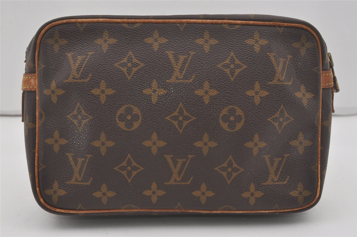 Authentic Louis Vuitton Monogram Compiegne 23 Clutch Hand Bag M51847 LV 8198I