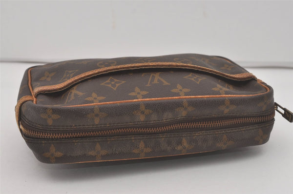 Authentic Louis Vuitton Monogram Compiegne 23 Clutch Hand Bag M51847 LV 8198I