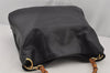 Authentic GUCCI Bamboo 2Way Shoulder Hand Bag Leather Black 0011577 Junk 8198J