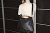 Authentic GUCCI Bamboo 2Way Shoulder Hand Bag Leather Black 0011577 Junk 8198J