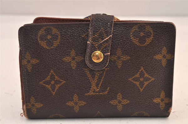 Authentic Louis Vuitton Monogram Bifold Wallet Purse 3Set Brown LV 8198M