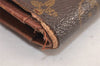 Authentic Louis Vuitton Monogram Bifold Wallet Purse 3Set Brown LV 8198M
