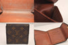 Authentic Louis Vuitton Monogram Bifold Wallet Purse 3Set Brown LV 8198M