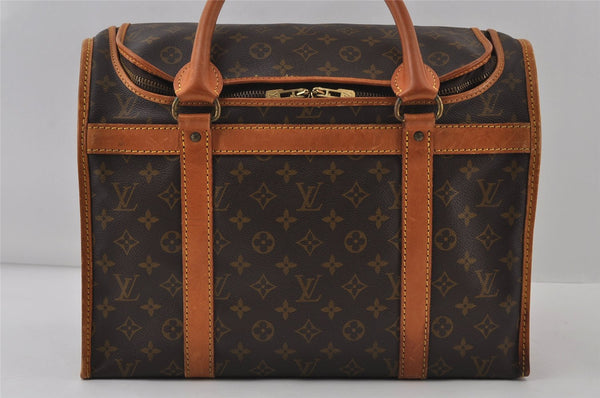 Authentic Louis Vuitton Monogram Sac Chien 40 Pet Carrier Bag M42024 LV 8199I