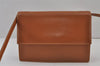 Authentic GUCCI Vintage Shoulder Cross Body Bag Purse Leather Brown 8199J