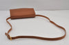 Authentic GUCCI Vintage Shoulder Cross Body Bag Purse Leather Brown 8199J