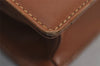 Authentic GUCCI Vintage Shoulder Cross Body Bag Purse Leather Brown 8199J