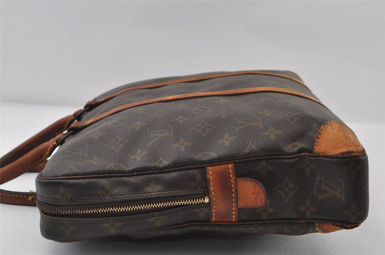 Authentic Louis Vuitton Monogram Porte Documents Voyage M53361 Briefcase 8200I