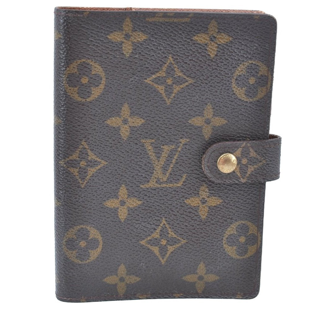 Authentic Louis Vuitton Monogram Agenda PM Notebook Cover R20005 LV 8201G