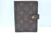 Authentic Louis Vuitton Monogram Agenda PM Notebook Cover R20005 LV 8201G