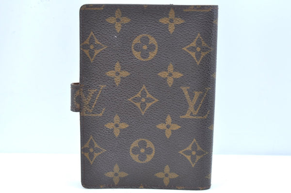 Authentic Louis Vuitton Monogram Agenda PM Notebook Cover R20005 LV 8201G