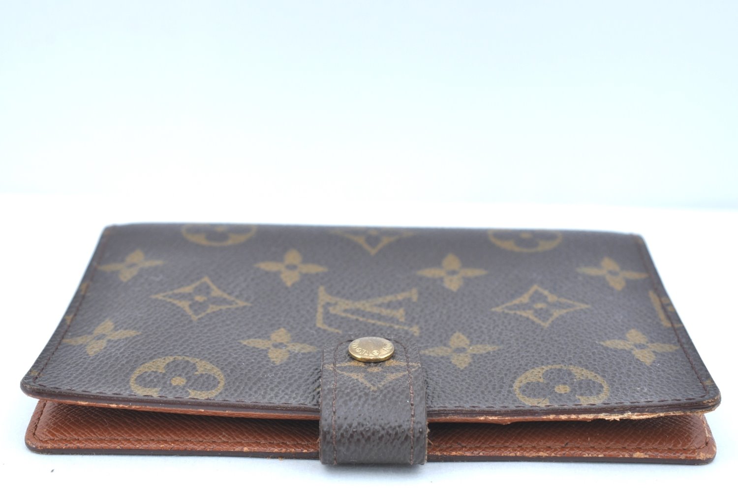 Authentic Louis Vuitton Monogram Agenda PM Notebook Cover R20005 LV 8201G