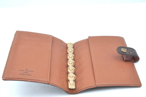 Authentic Louis Vuitton Monogram Agenda PM Notebook Cover R20005 LV 8201G