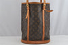 Authentic Louis Vuitton Monogram Bucket GM Shoulder Tote Bag M42236 Junk 8202I