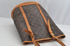 Authentic Louis Vuitton Monogram Bucket GM Shoulder Tote Bag M42236 Junk 8202I