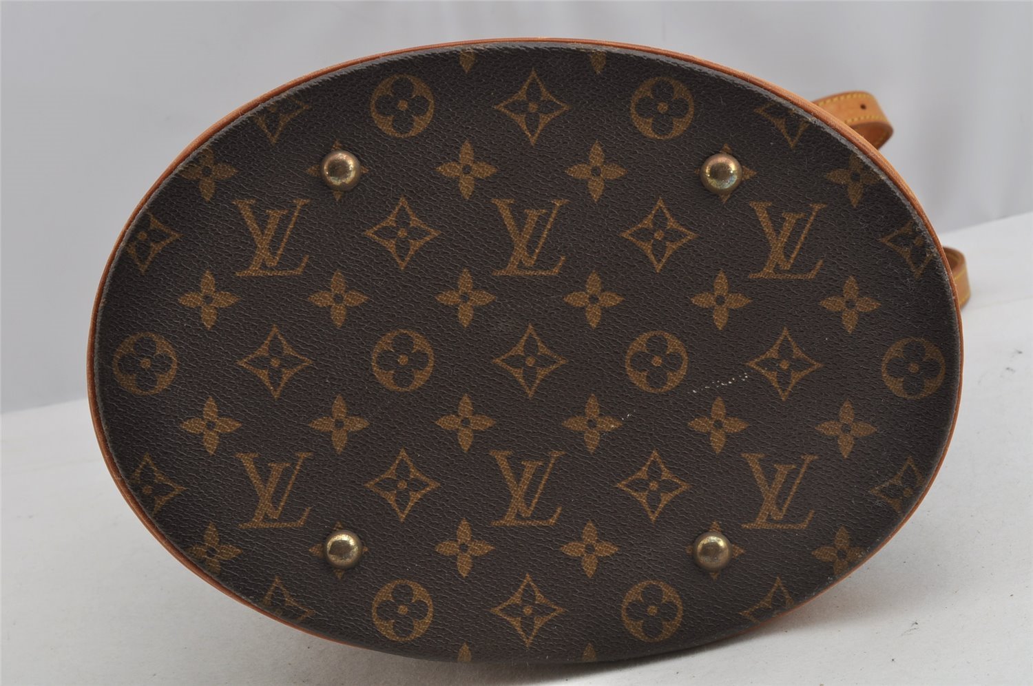 Authentic Louis Vuitton Monogram Bucket GM Shoulder Tote Bag M42236 Junk 8202I