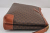 Authentic CELINE Macadam Blason Pattern Clutch Bag PVC Leather Brown Junk 8202J