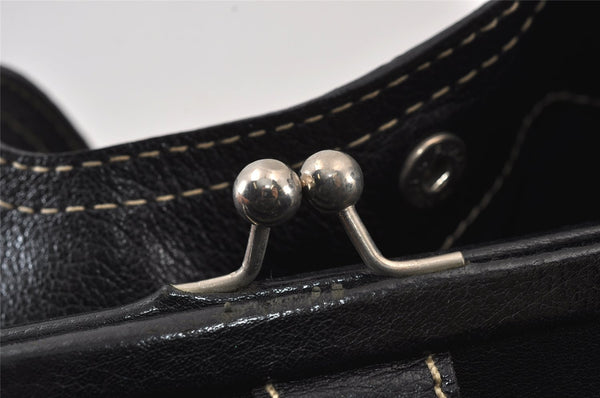 Authentic MIU MIU Vintage Leather Shoulder Hand Bag Purse Black 8203J
