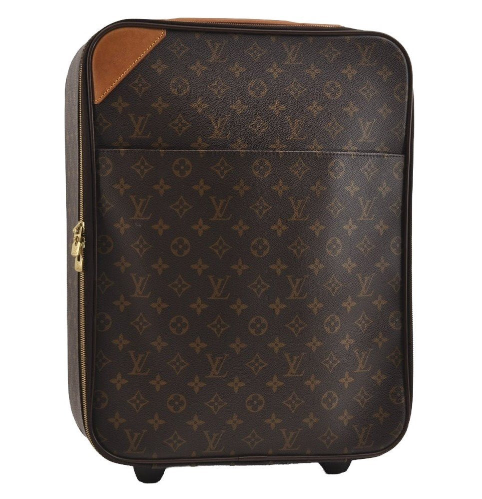 Authentic Louis Vuitton Monogram Pegase 45 Travel Suitcase M23293 LV 8204I