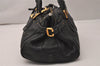 Authentic Chloe Vintage Paddington Leather Shoulder Hand Bag Black 8204J