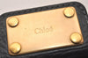 Authentic Chloe Vintage Paddington Leather Shoulder Hand Bag Black 8204J