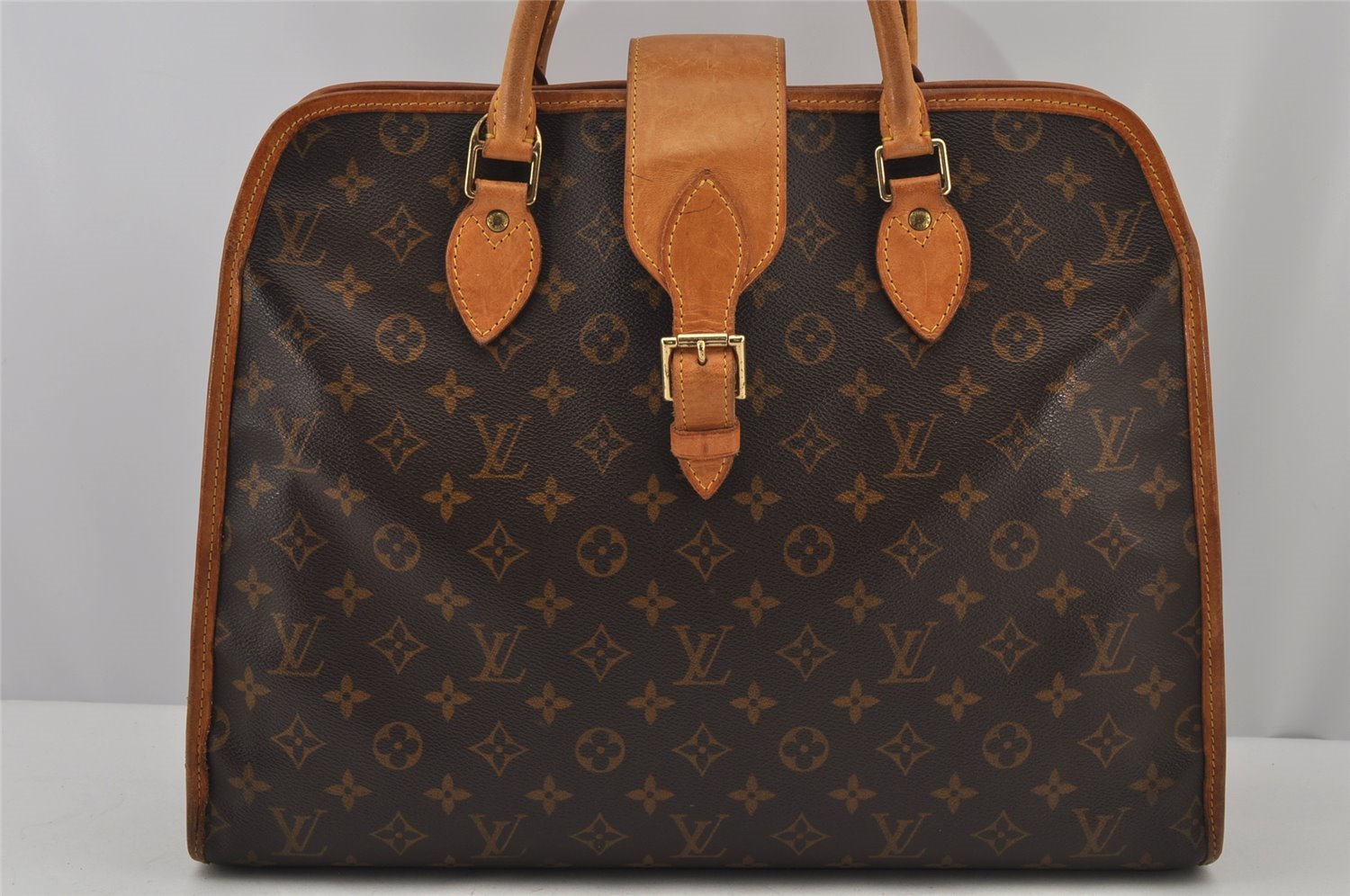 Authentic Louis Vuitton Monogram Rivoli Business Hand Bag M53380 LV 8207J