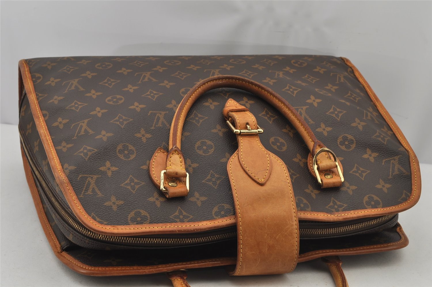 Authentic Louis Vuitton Monogram Rivoli Business Hand Bag M53380 LV 8207J