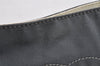 Authentic CHANEL Canvas Leather CC Logo Chain Shoulder Bag Navy Blue 8208I