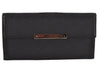 Authentic GUCCI Vintage Long Wallet Purse GG Canvas Leather 112715 Black 8209J