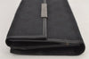 Authentic GUCCI Vintage Long Wallet Purse GG Canvas Leather 112715 Black 8209J