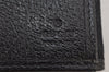 Authentic GUCCI Vintage Long Wallet Purse GG Canvas Leather 112715 Black 8209J