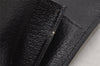 Authentic GUCCI Vintage Long Wallet Purse GG Canvas Leather 112715 Black 8209J